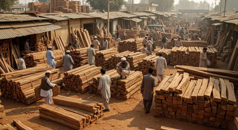 Wood Prices Rise Sharply in Multan’s Timber Market: Construction and Furniture Costs Affected